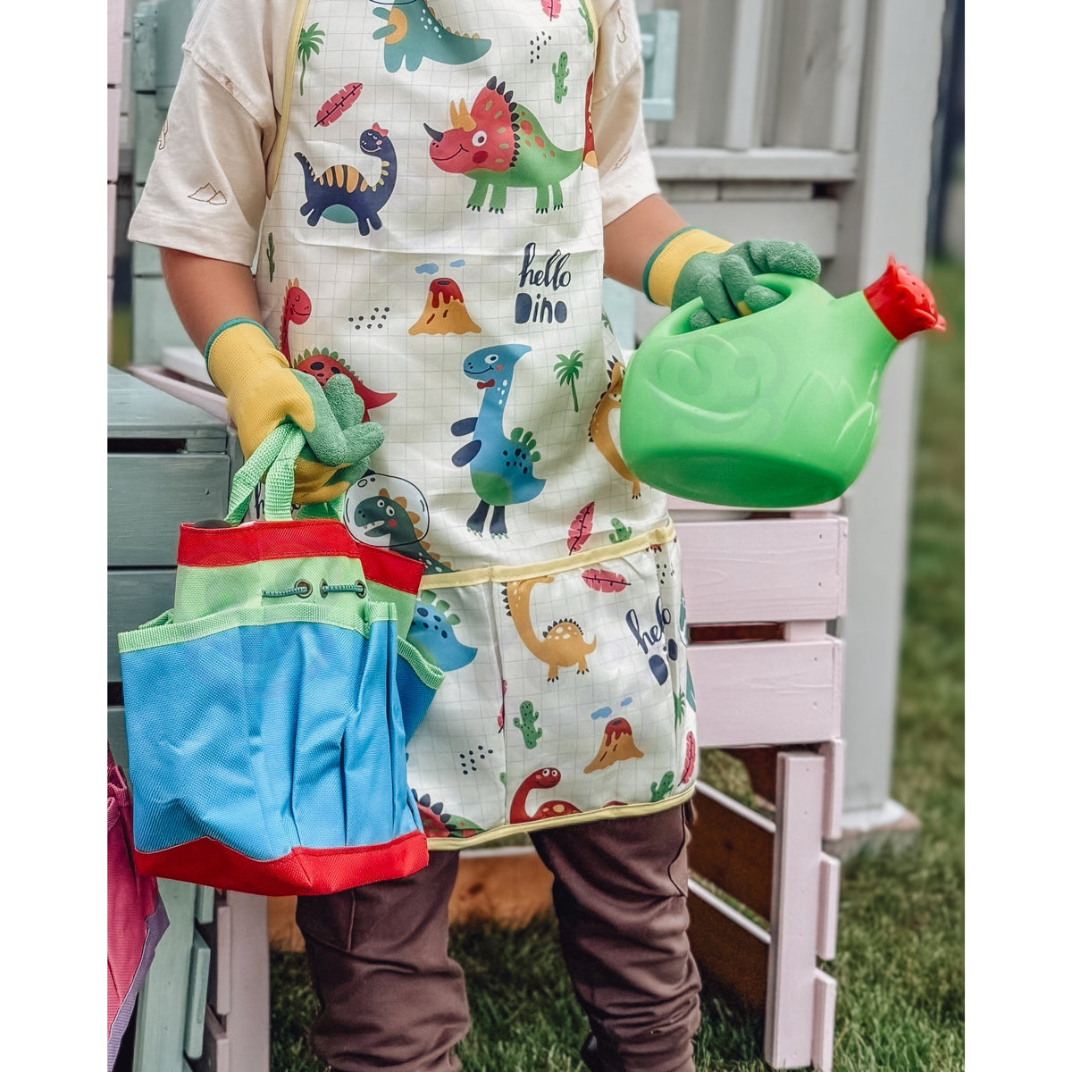 Woopie dinosaur gardening set – tools and pots
