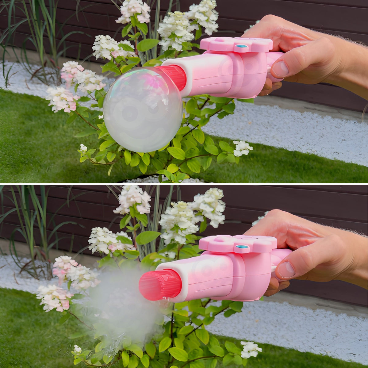 Smoke bubble machine – outdoor fun for children aged 3+