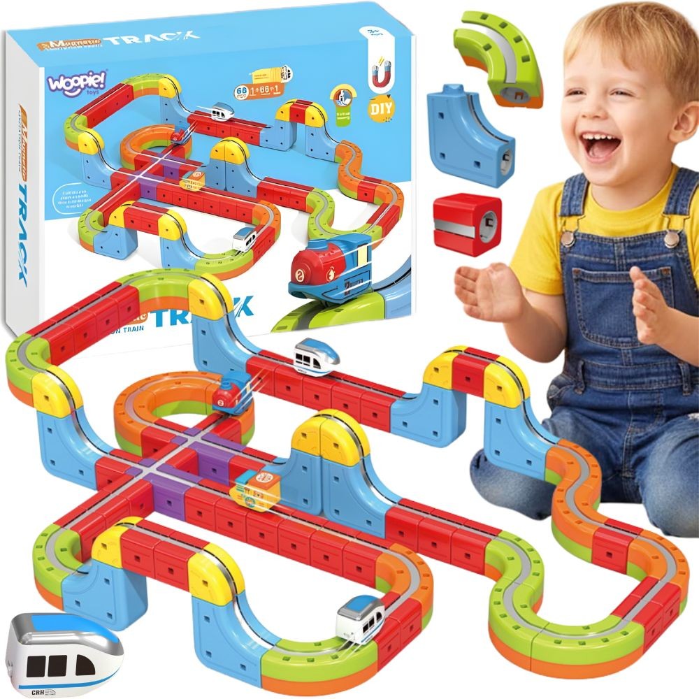 Woopie Magic Cube Anti-Gravity Magnetic Track, 68 Pieces