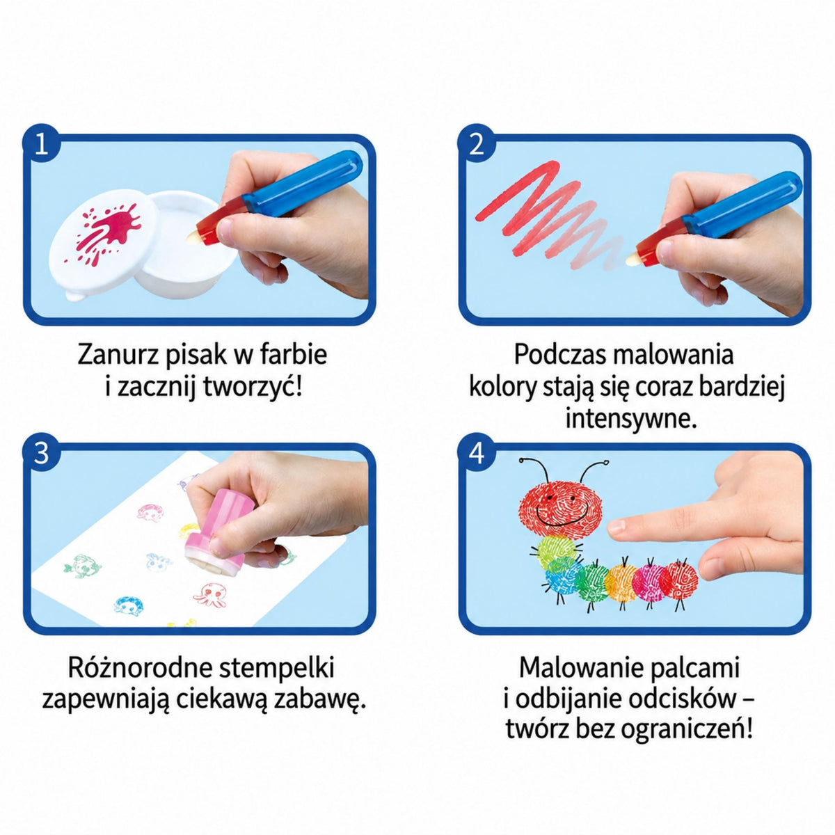 Krāsošanas komplekts kārbā ar 32 papīra lapām