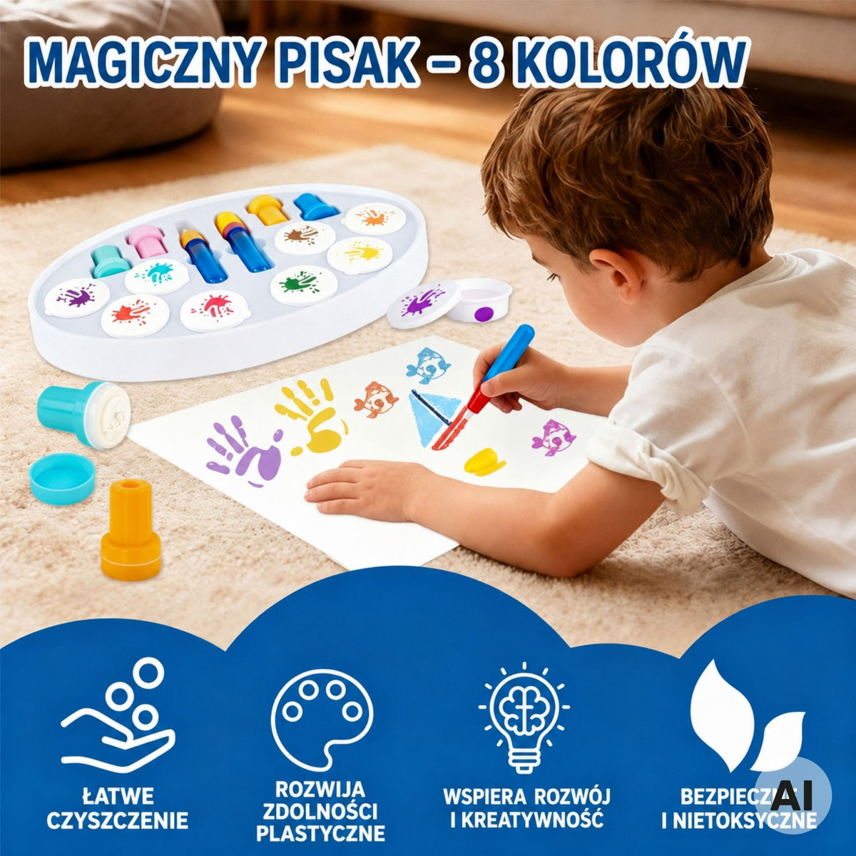 Woopie magic painting set – markers and paints