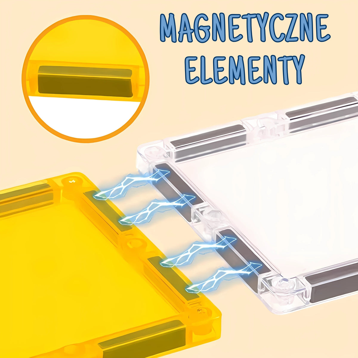 Construction site magnetic tiles box – Woopie