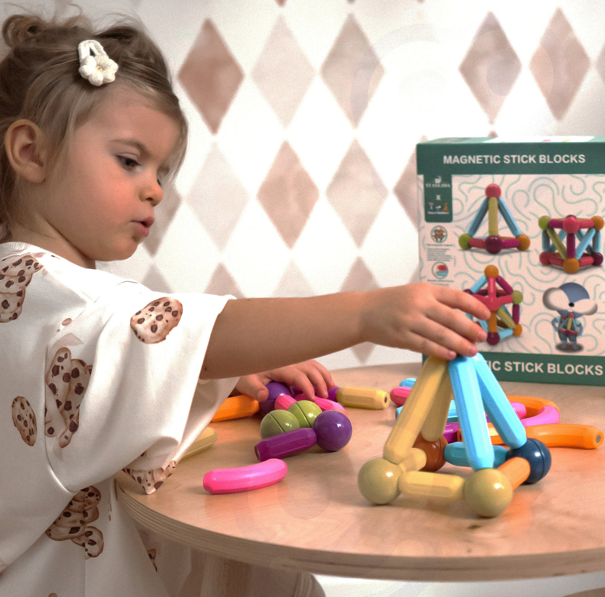 Woopie thick magnetic sticks 28 – magnetic sticks and balls