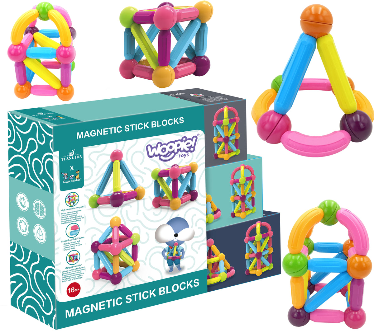 Woopie thick magnetic sticks 28 – idea booklet