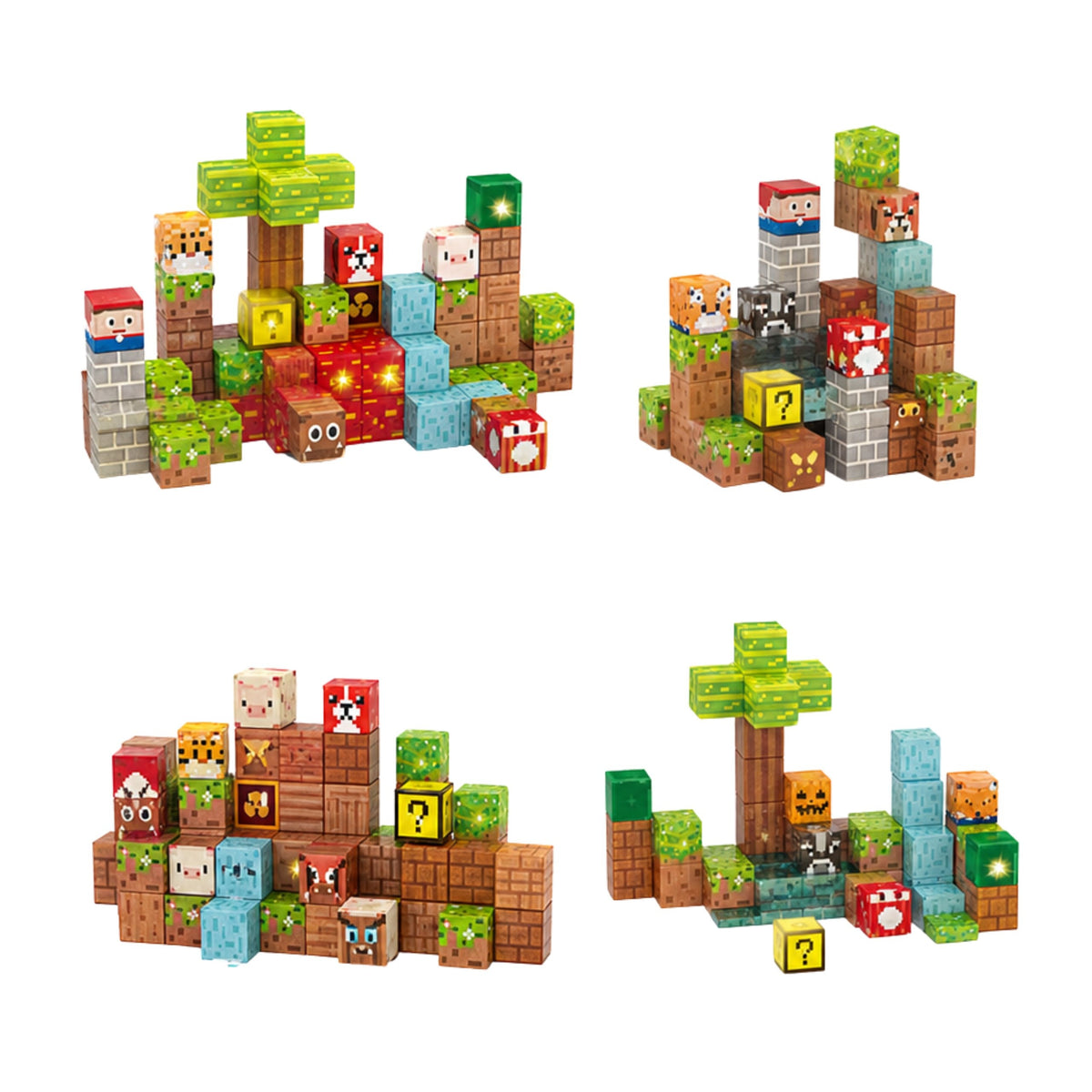 Woopie magnetic pixel forest – textured cubes