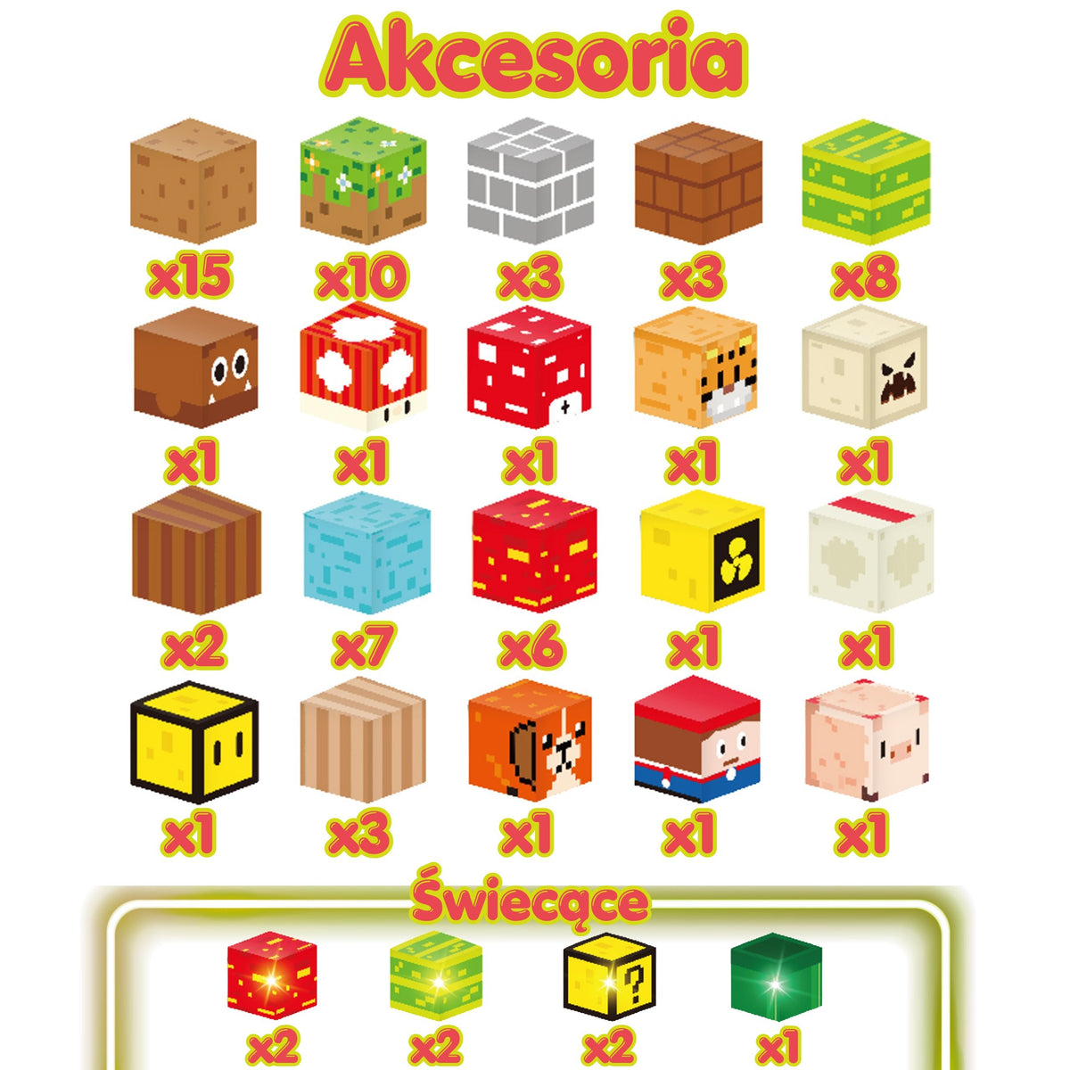 Woopie magnetic pixel forest – glowing cubes