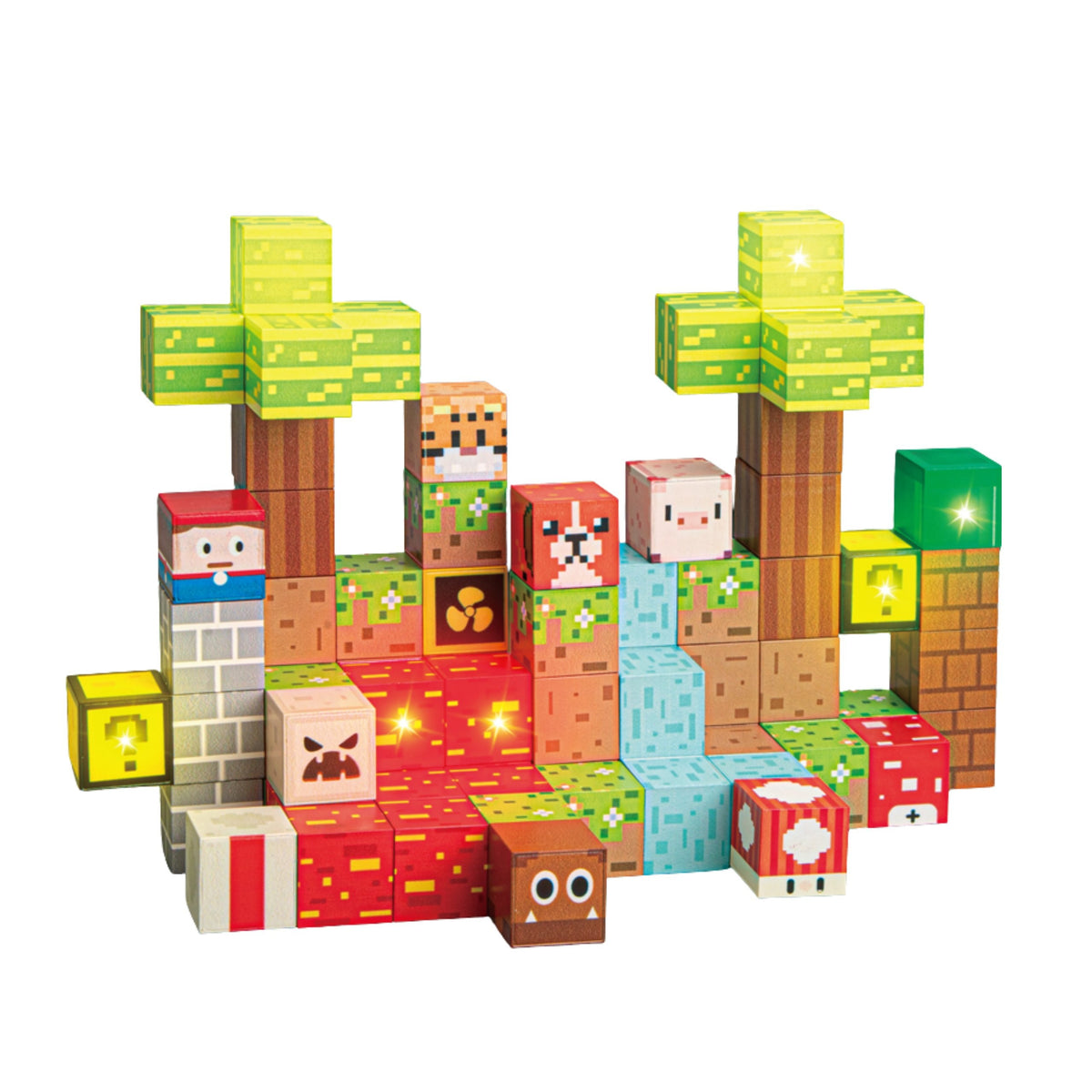 Woopie magnetic pixel forest – animal cubes