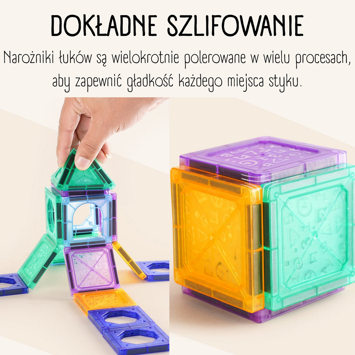 Woopie magnētisko klucīšu pils – dāvanu kaste un paraugi