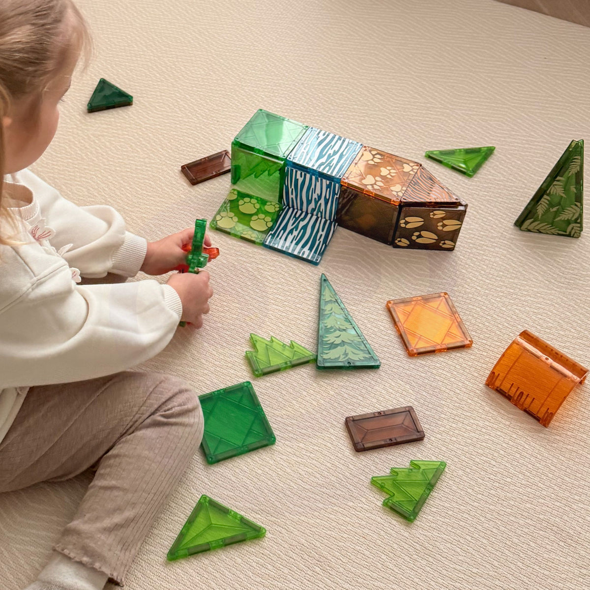 Jungle magnetic tiles – strong magnets for stable builds
