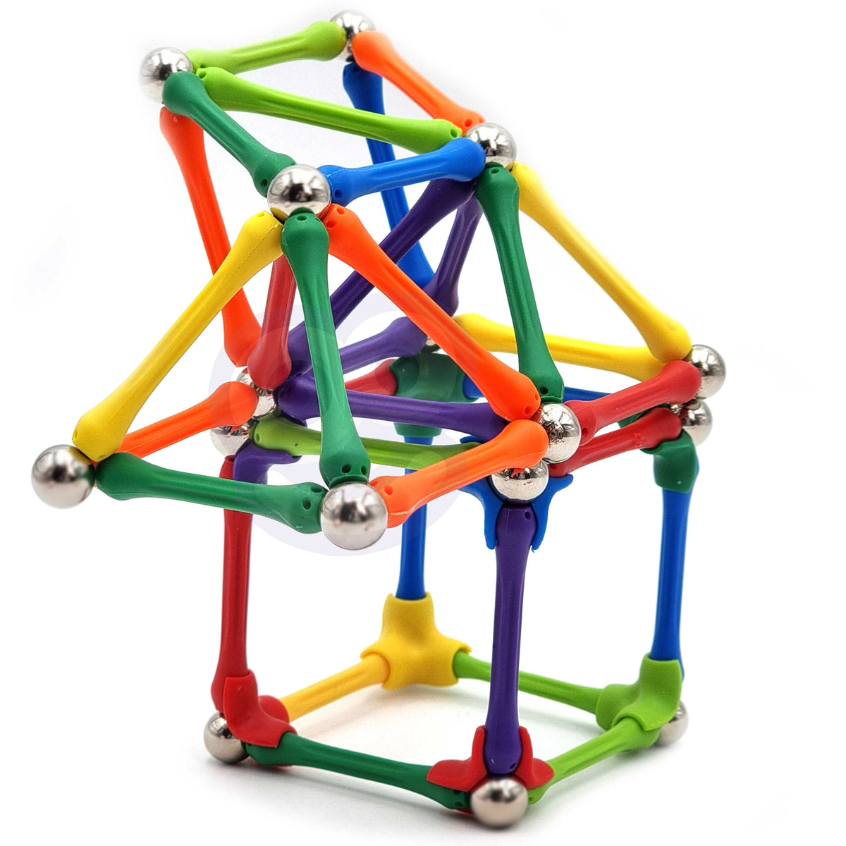 Magnetic building set – letters and numbers to build