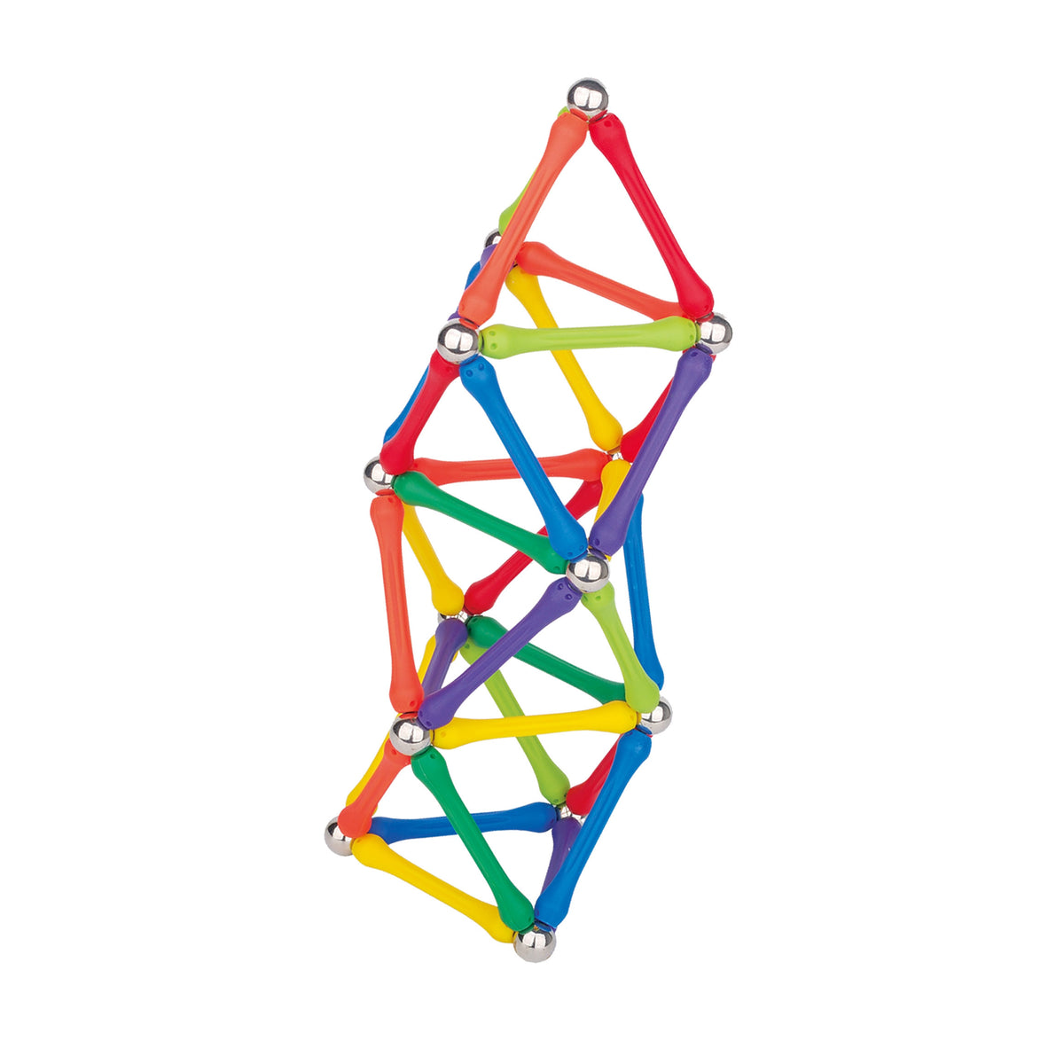 Magnetic building set – colourful ideas sheet included