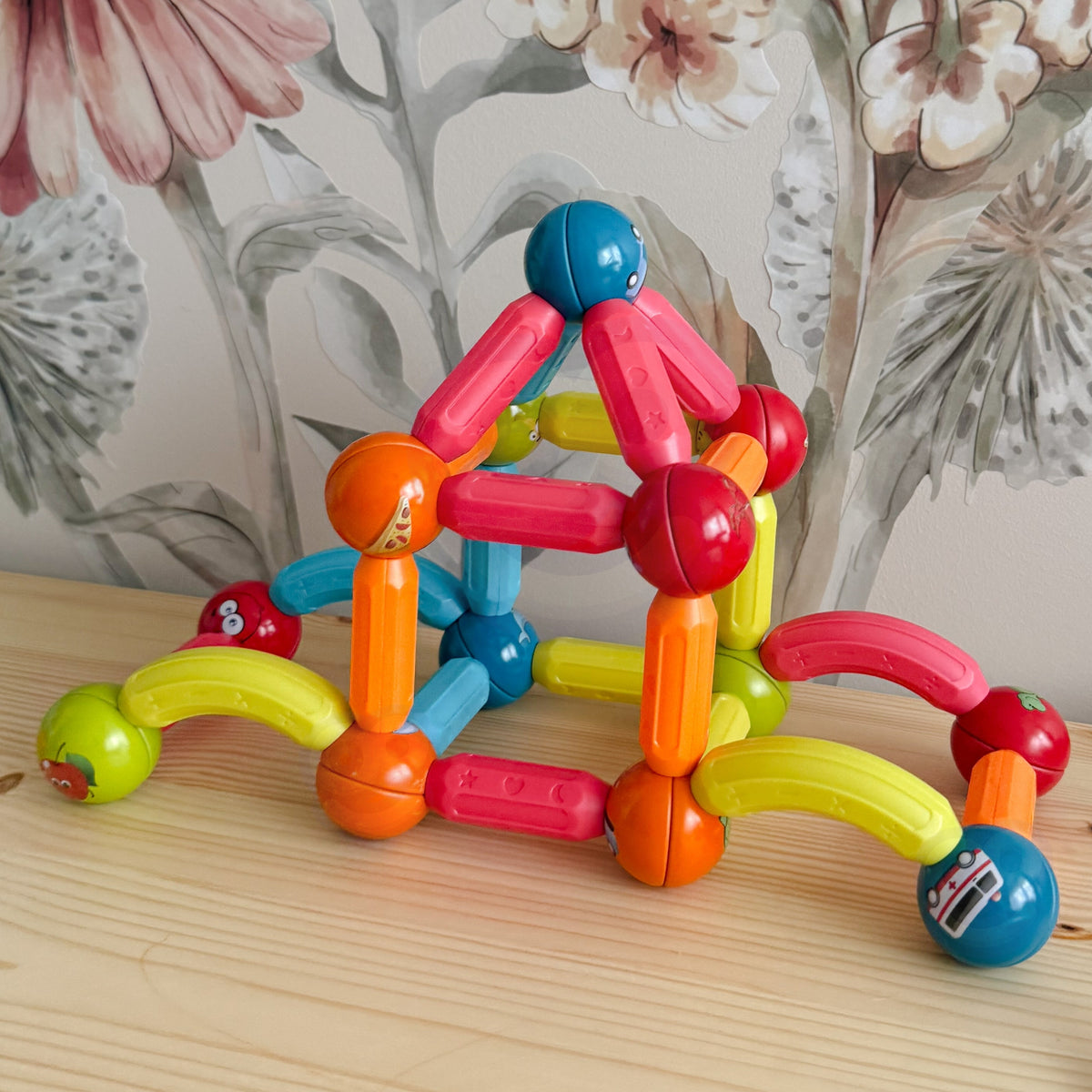 Woopie magnetic sticks tub 76 – picture balls