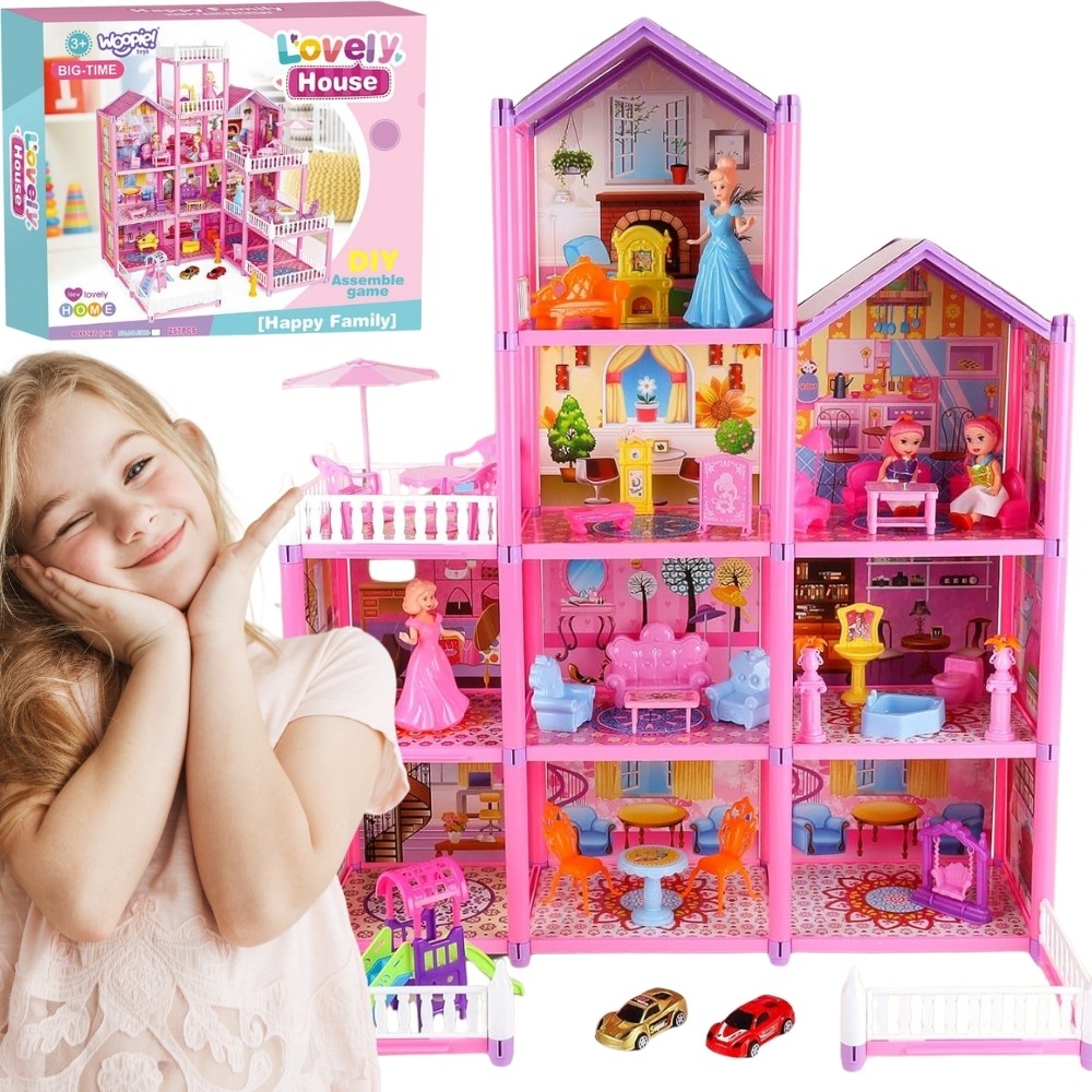 Woopie Lovely House Mega Villa Dollhouse, 194 pcs