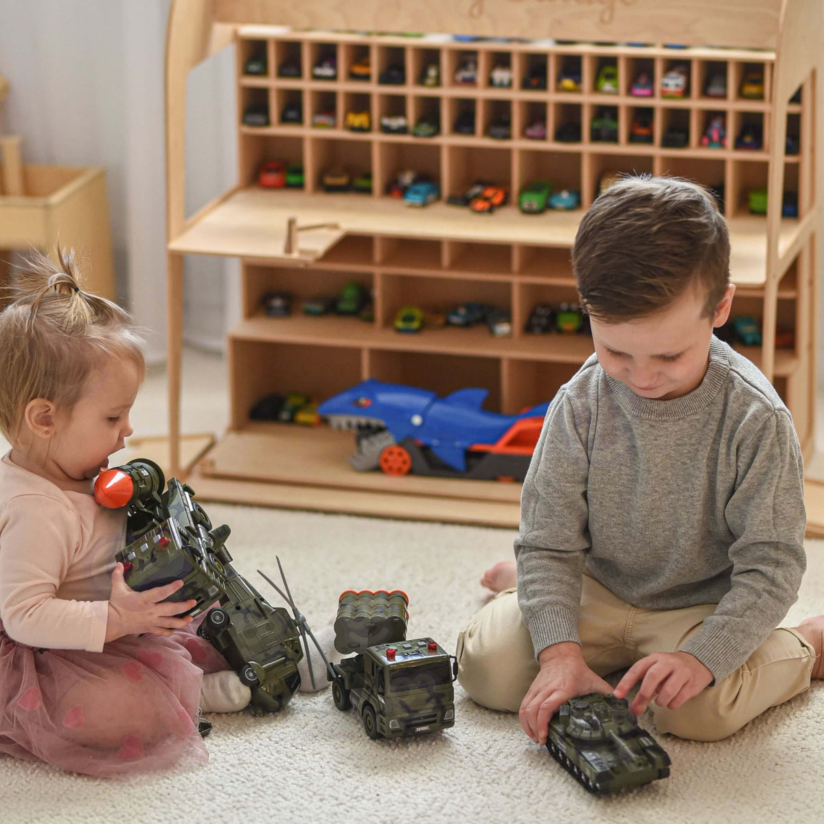 Woopie military vehicle set – tank with turning turret