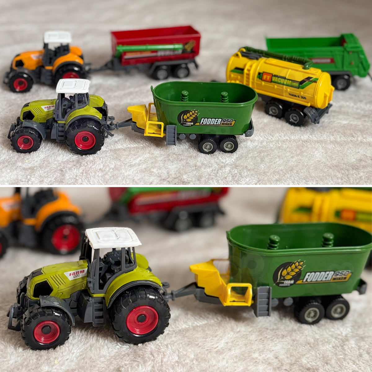 Woopie mini farmer tractors – tow hook and moving parts