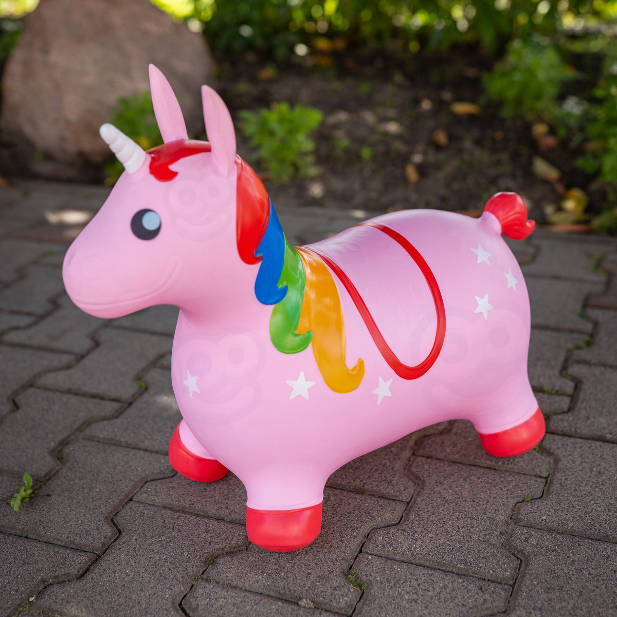 Woopie inflatable unicorn bouncer – ear handles