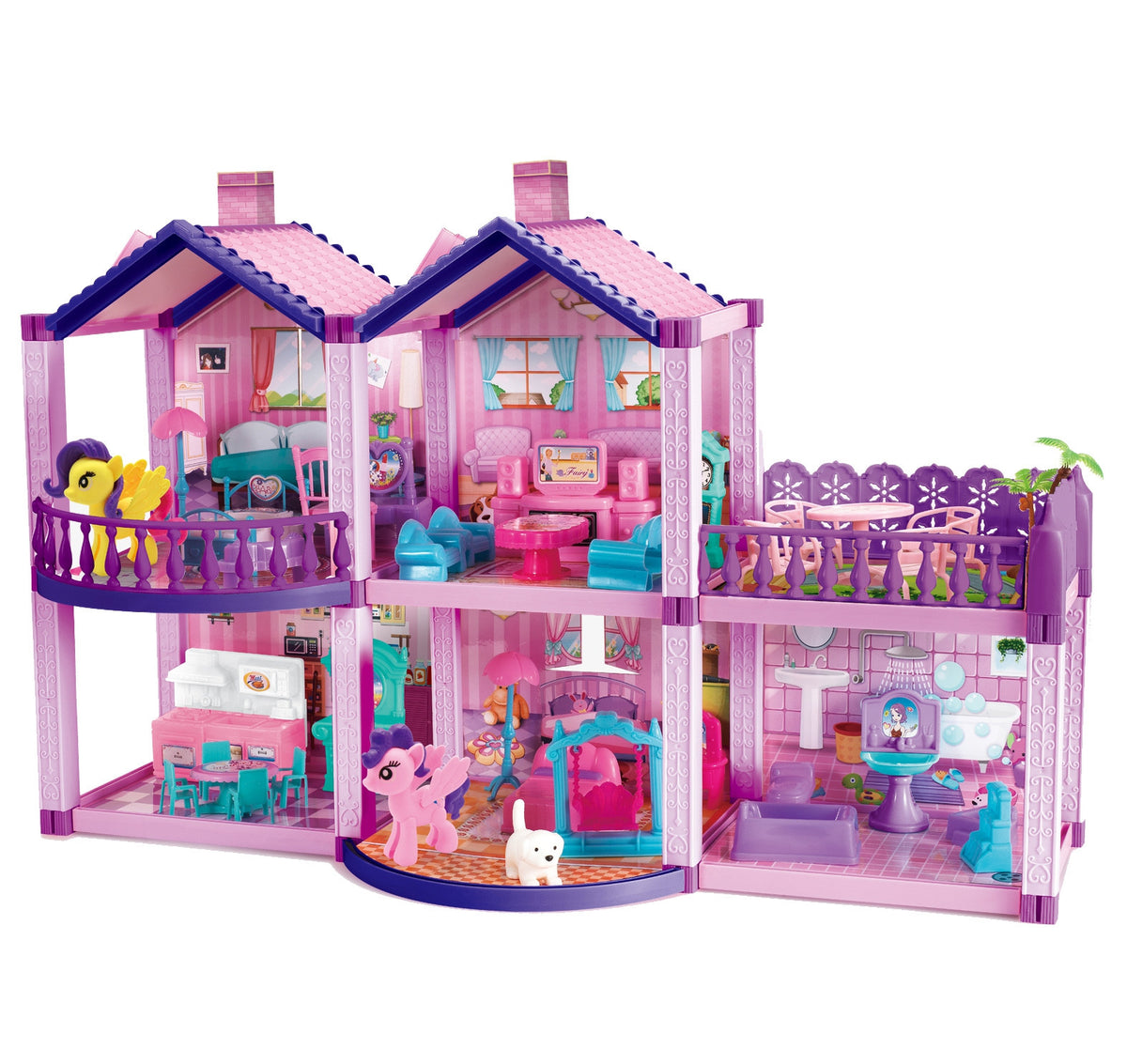Woopie pony fantasy villa – terrace for kids