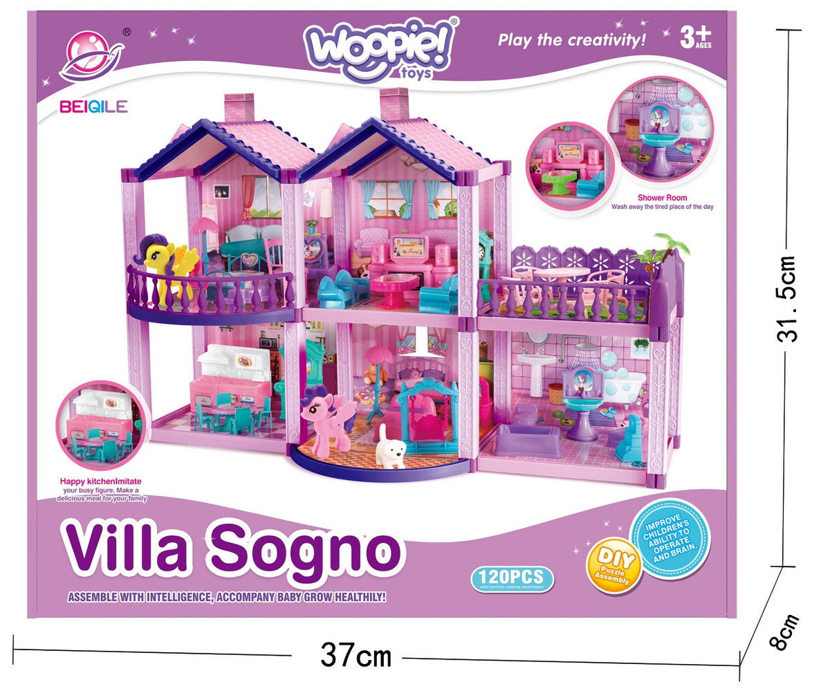 Woopie pony fantasy villa – figures and accessories