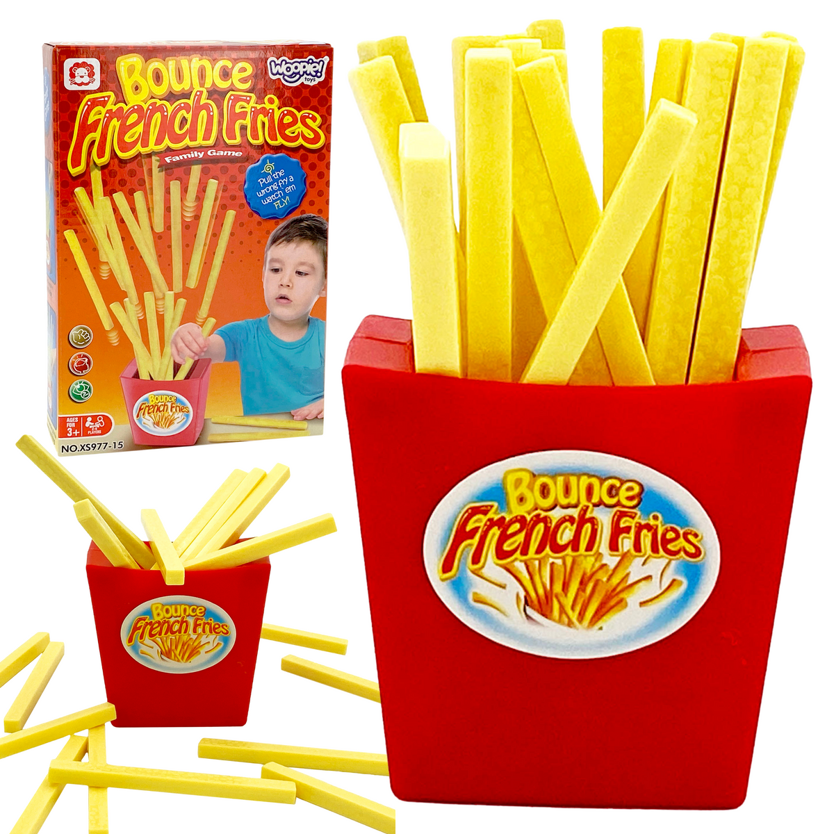 Woopie Popping Fries party game for 2 to 4 players