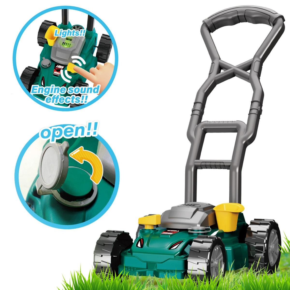 Woopie push lawn mower – comfortable handle