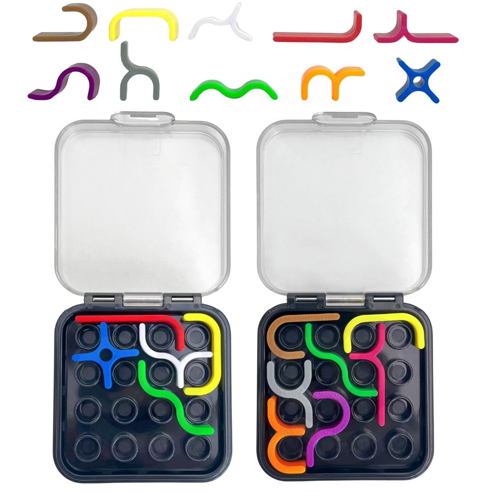 Pocket logic puzzle – folding board with plastic cover