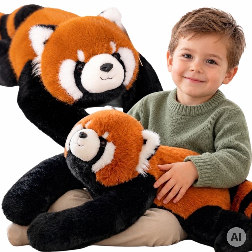 Woopie Weighted Plush Red Panda 65 cm, 1.5 kg