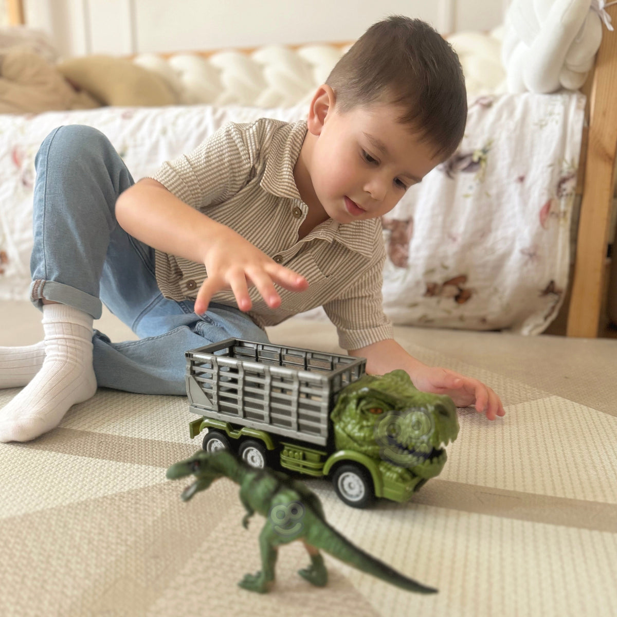 Woopie tālvadības dinozauru auto – gaismas priekšējā buferī