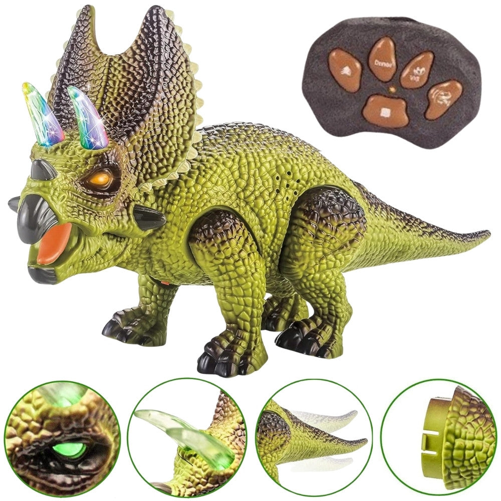 Woopie tālvadības dinozaurs robots triceratops