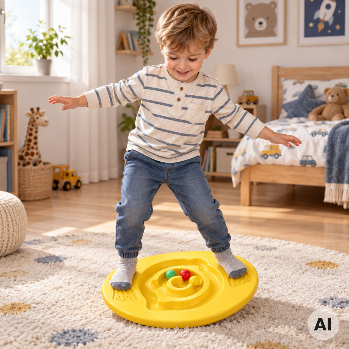 Woopie yellow balance board – maze corridors