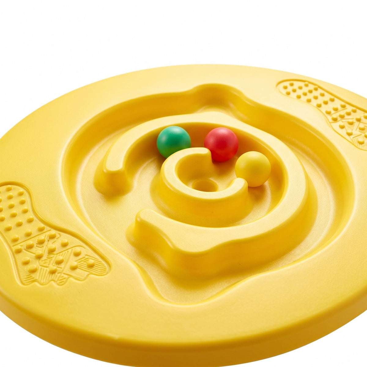 Woopie yellow balance board – nubbed foot rests