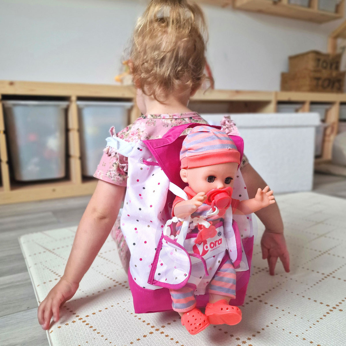 Woopie Royal babysitter doll set – 30 cm baby doll with movable head