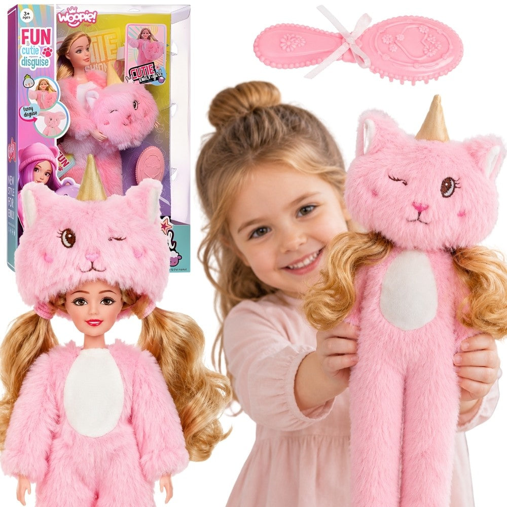 Woopie Royal Emi Doll 29 cm in Pink Teddy Bear Costume