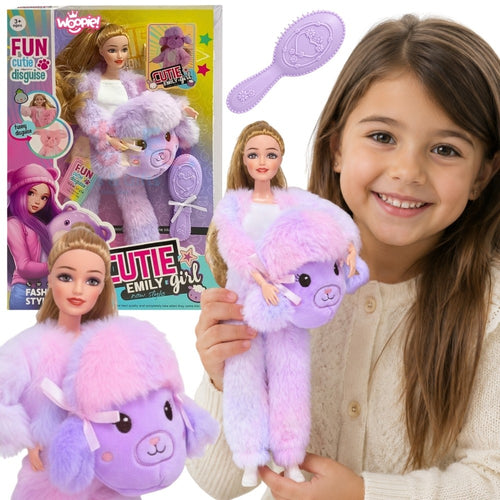 Woopie Royal lelle Emi 29 cm violetā aitiņas kostīmā