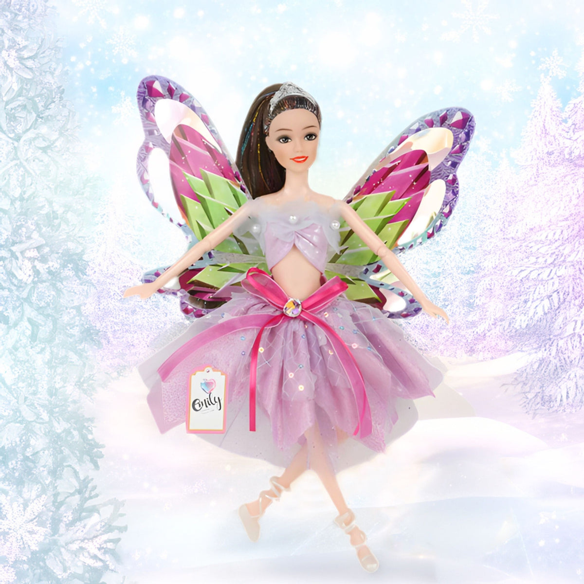Woopie Royal Emi colourful fairy – flared tulle dress with glitter