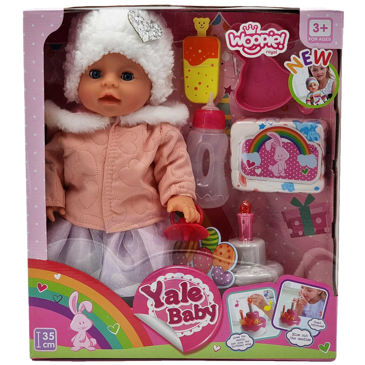 Woopie Royal Little Sophie's Birthday Doll 35 cm with Cake