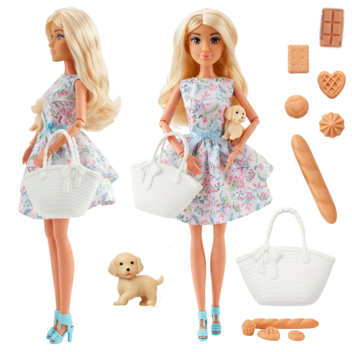 Woopie Royal Lily piknika lelle – konfektes, vafeles un cepumi