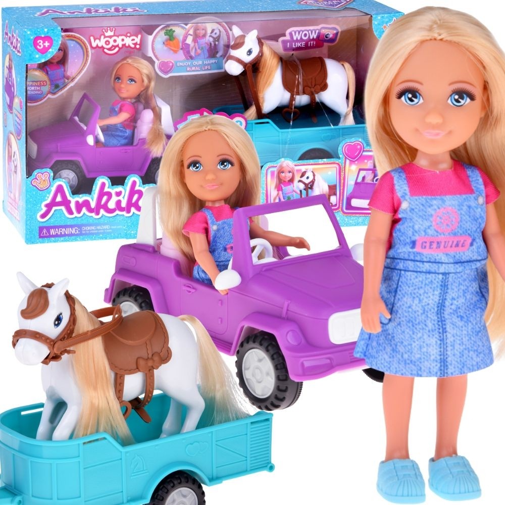 Woopie Royal Niki lelle ar zirgu, auto un piekabi