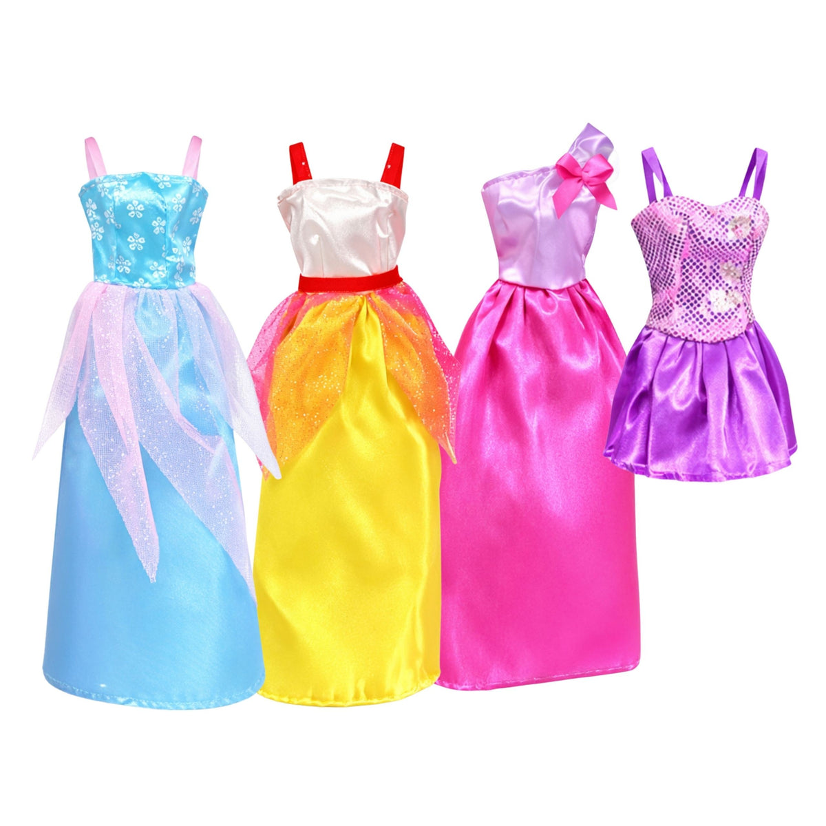Woopie Royal doll with 5 ball gowns – high heels, necklaces and tiara