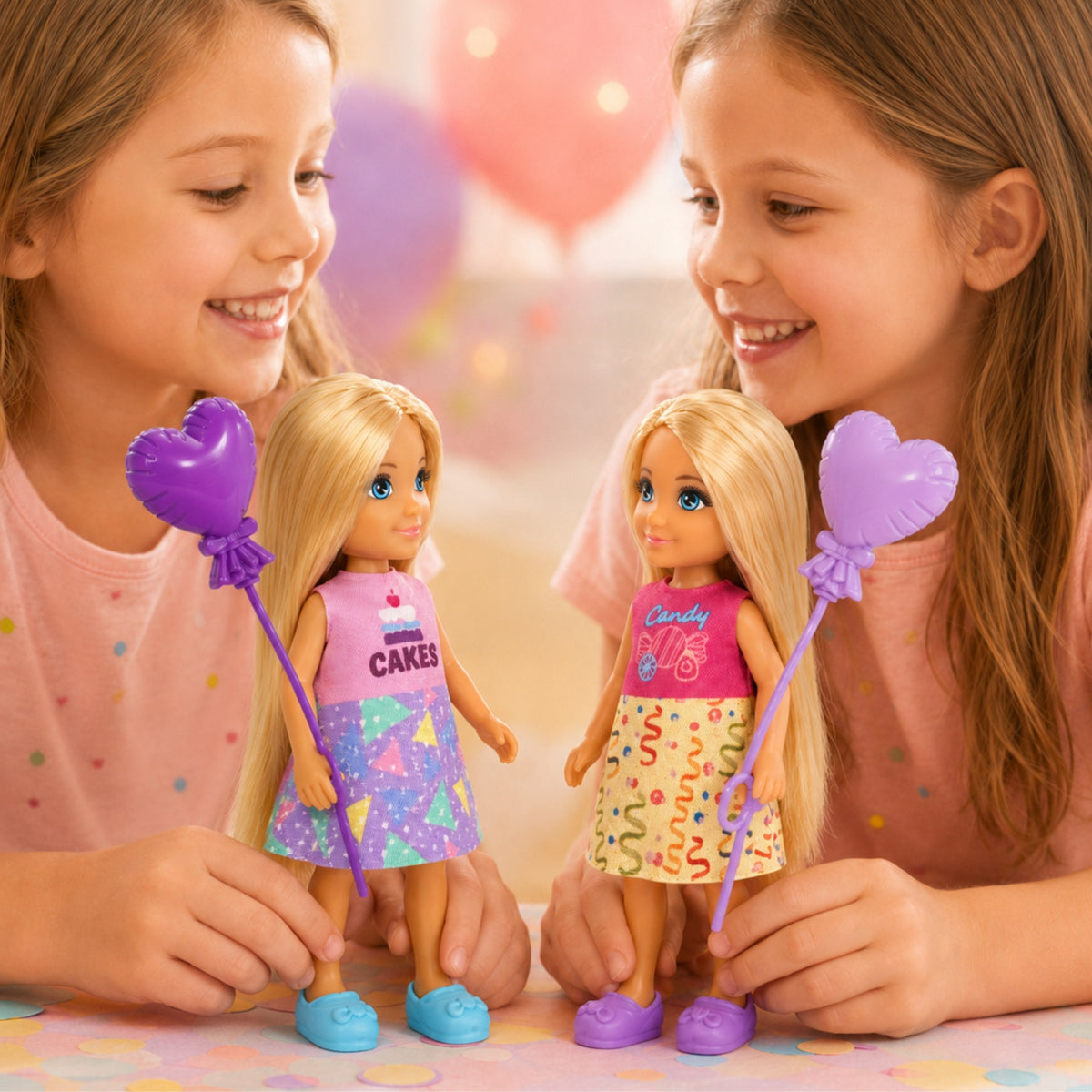 Woopie Royal Ankiki mini dolls – two mini dolls with balloons