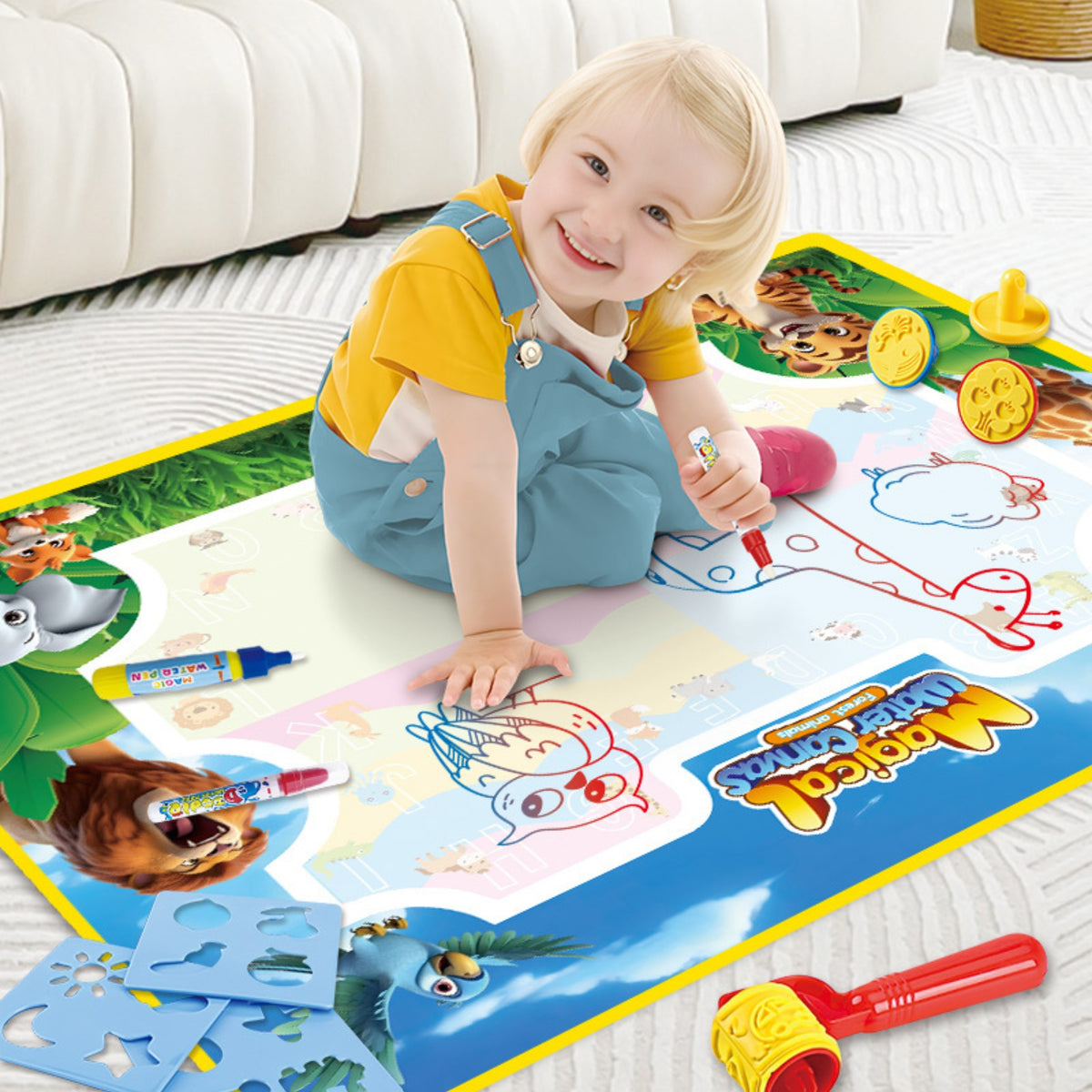 Woopie Safari water mat – mat rolled up for travel