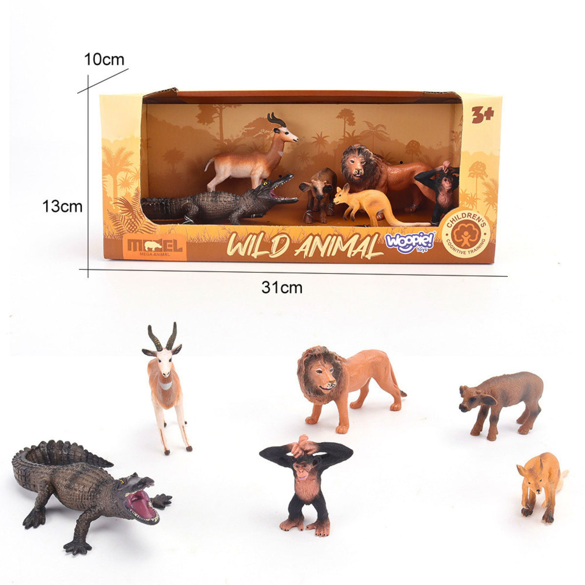 Woopie safari animal figures 6 – safari scene
