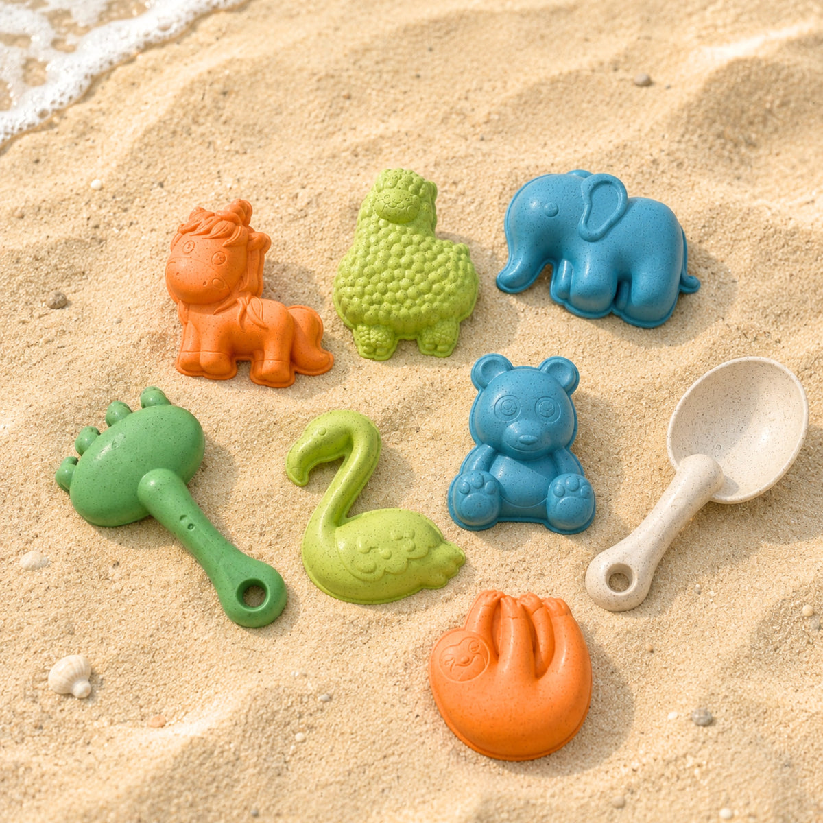Woopie GREEN bucket with car – toy car for kids