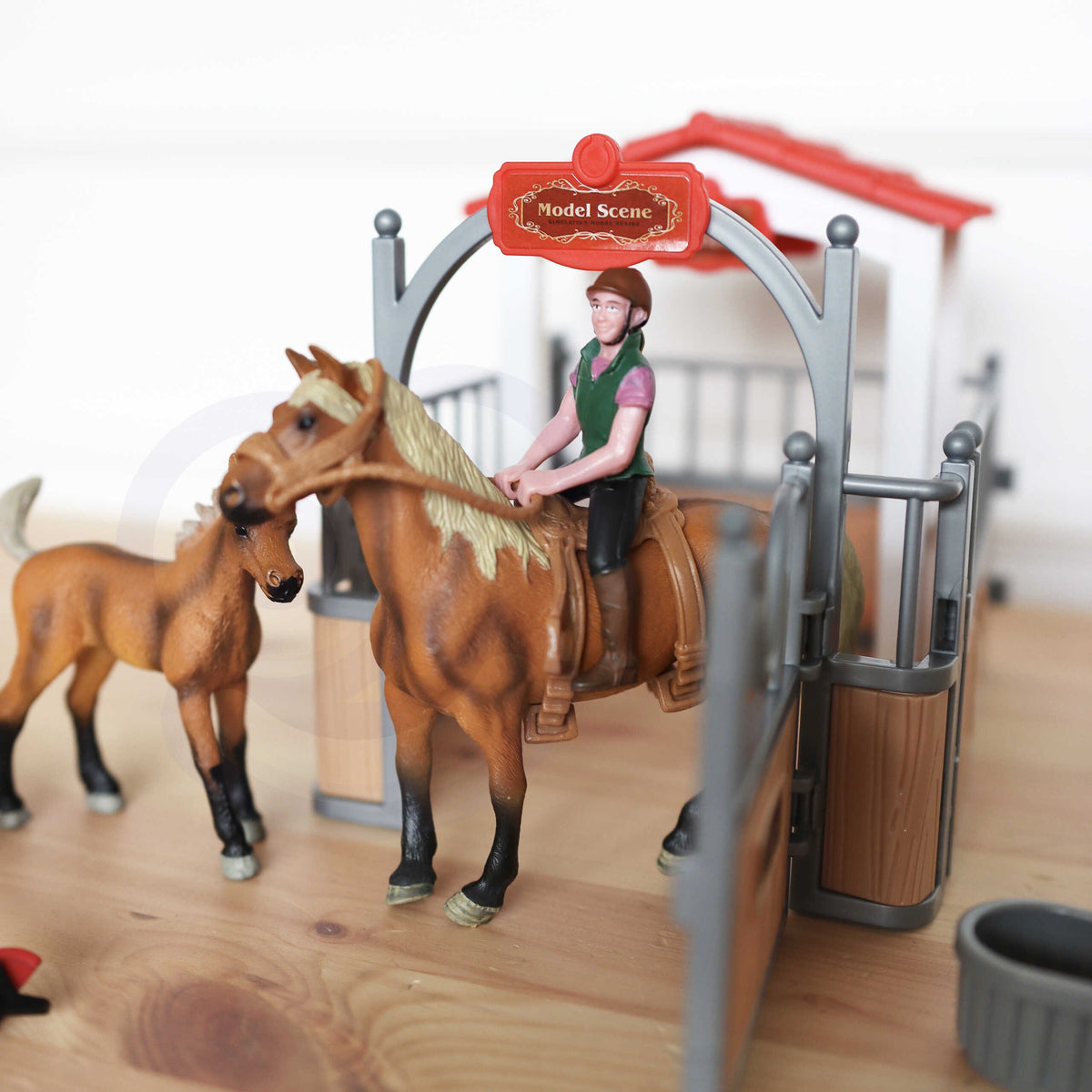 Woopie horse stable set – stable with horses