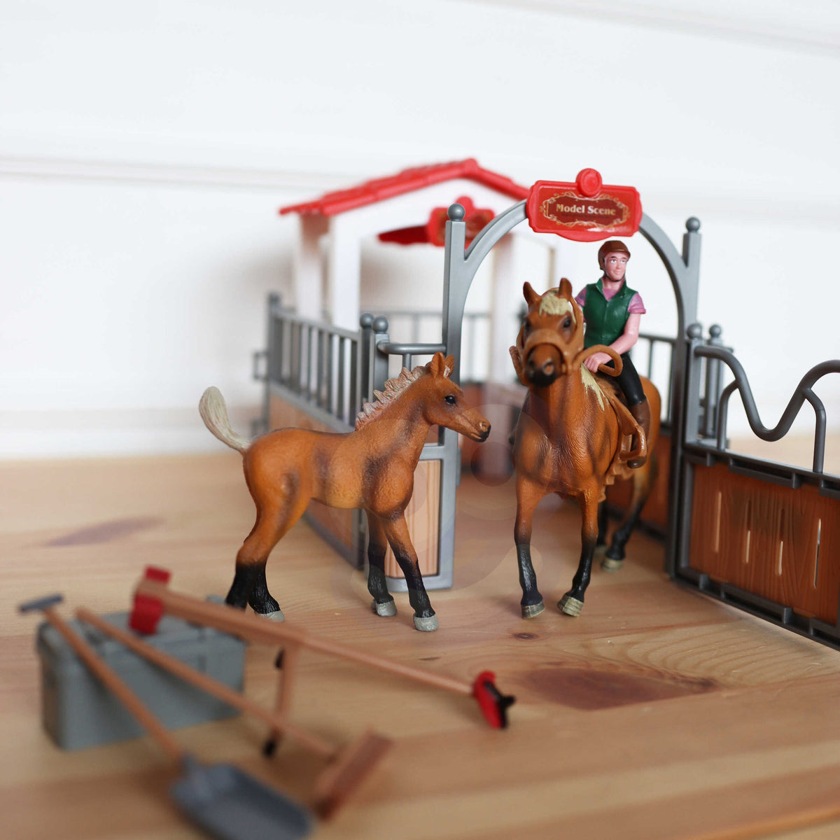 Woopie horse stable set – stable tools for kids