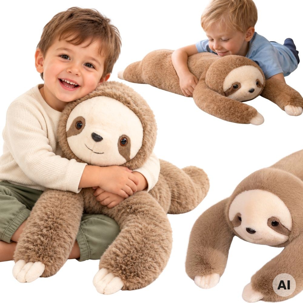 Woopie svērtais plīša sliņķis 65 cm, 2,5 kg