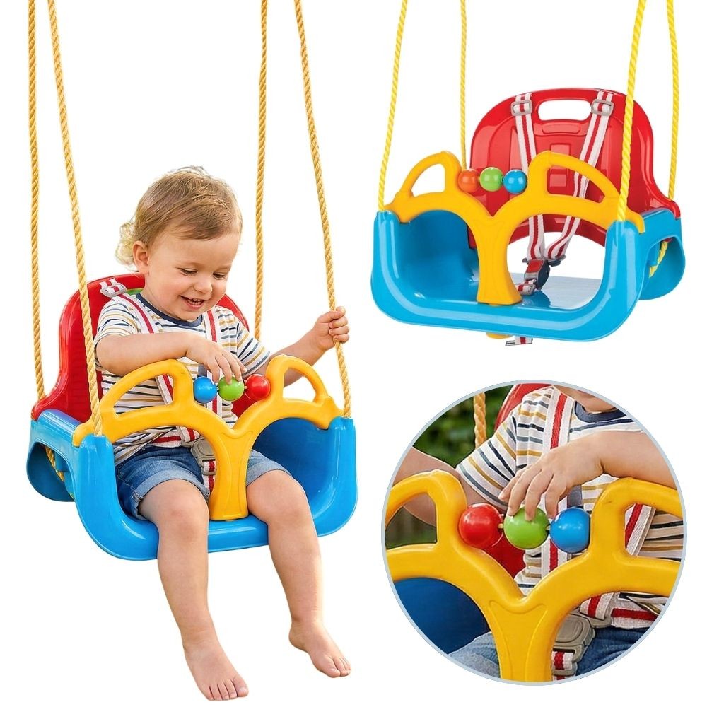 Woopie 3in1 šūpoles mazuļiem un bērniem, zilas