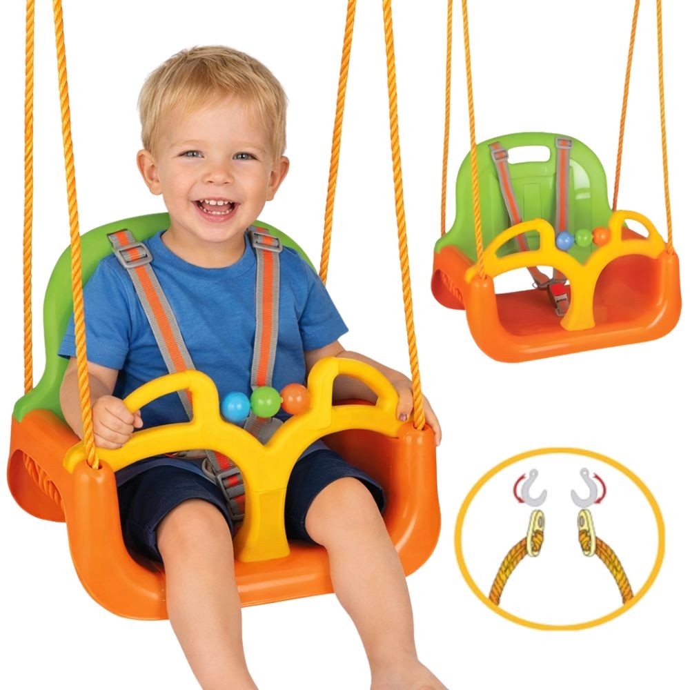 Woopie 3-in-1 Baby to Kids Swing, Orange