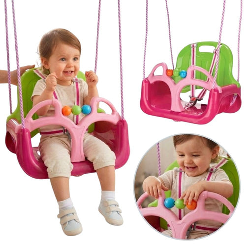 Woopie 3-in-1 Baby to Kids Swing, Pink for kids