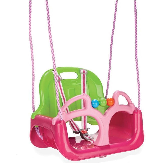 Woopie 3-in-1 swing, pink – removable footrest
