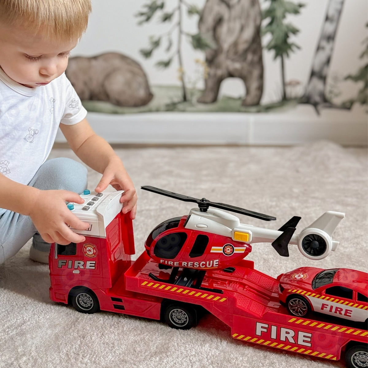 Woopie ugunsdzēsēju evakuators – glābšanas helikopters uz mašīnas
